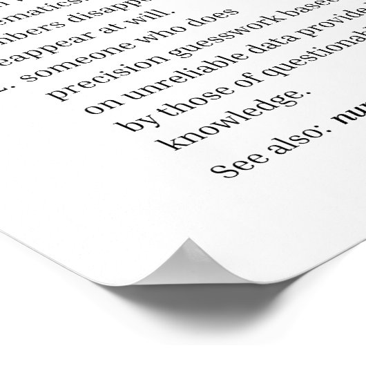 Poster Définition comptable (Coin)