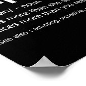 Poster Définition d'aumônier drôle Cadeau de nouveau trav (Coin)