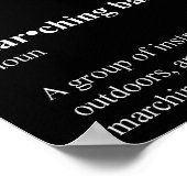 Poster Définition de bande de marquage (Coin)