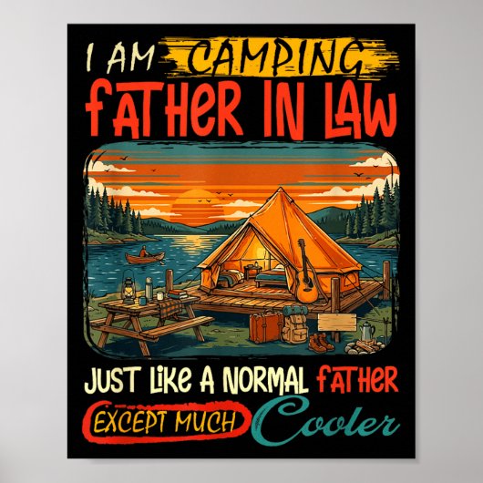 Poster Définition de beau-père de camping beaucoup plus c (Devant)