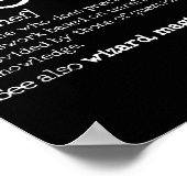 Poster Définition de Chef - Dictionnaire drôle Cadeau de (Coin)