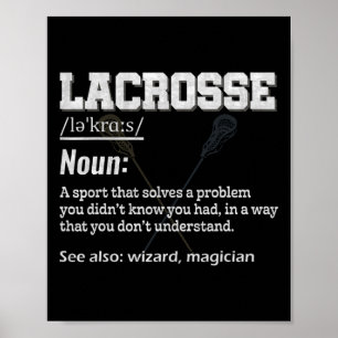 Poster Définition De Crosse Pour Sports Team Lax Player