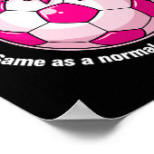 Poster Définition de Fille de Soccer (Coin)