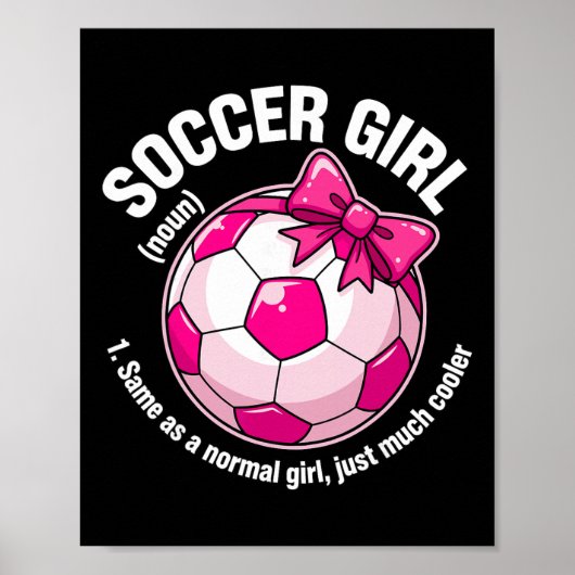 Poster Définition de Fille de Soccer (Devant)