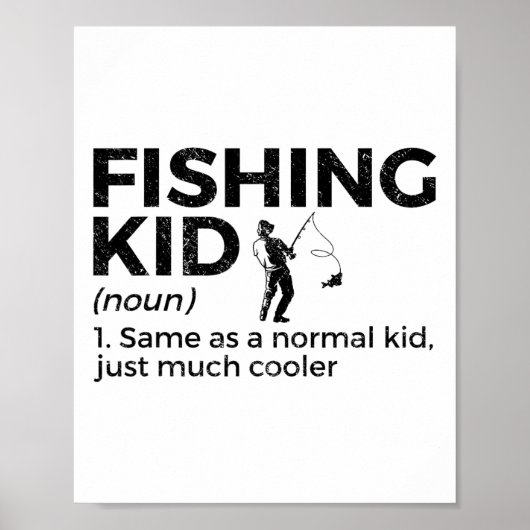 Poster Définition de gamin drôle de pêche (Devant)