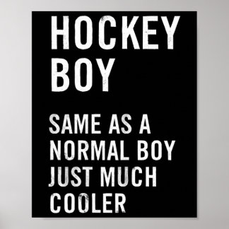 Poster Définition de garçon de hockey drôle 