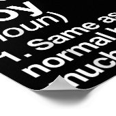 Poster Définition de garçon de hockey sur gazon Funny Spo (Coin)