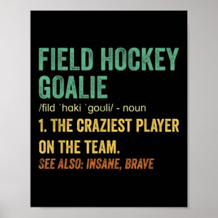Poster Définition de gardien de but de hockey sur gazon _