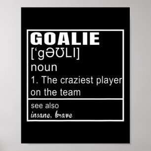 Poster Définition de gardien de but football hockey art g