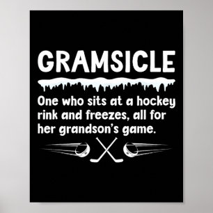 Poster Définition de Gramsicle Hockey sur glace Gramme d'