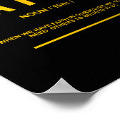 Poster Définition de la foi | Devis inspirant (Coin)