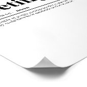 Poster Définition de la réunion | Citation drôle (Coin)