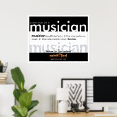 Poster Définition de l'affiche - Musicien (Bureau à domicile)
