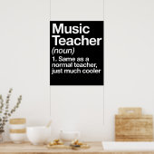 Poster Définition De L'Enseignant De La Musique Retour À (Cuisine)