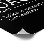 Poster Définition de l'entraîneur de boxe - Drôle (Coin)