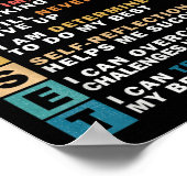 Poster Définition de l'état d'esprit de la croissance Cit (Coin)