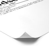 Poster Définition de l'état d'esprit | Devis motivationne (Coin)