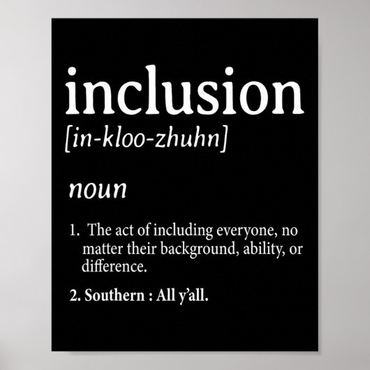 Poster Définition de l'inclusion (Devant)