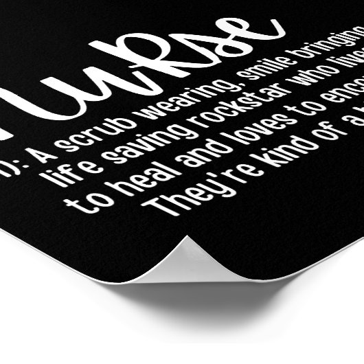 Poster Définition de l'infirmière (Coin)