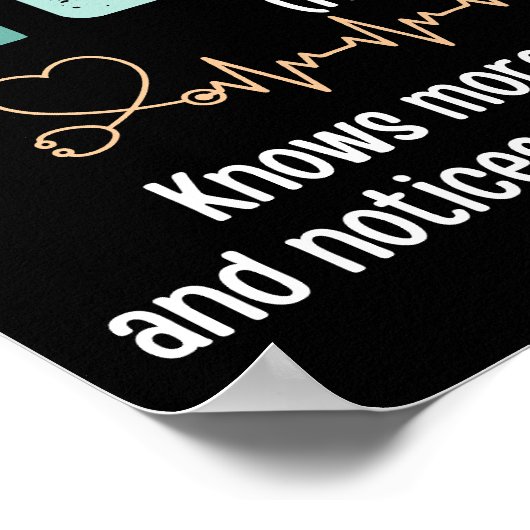 Poster Définition de l'infirmière vintage (Coin)