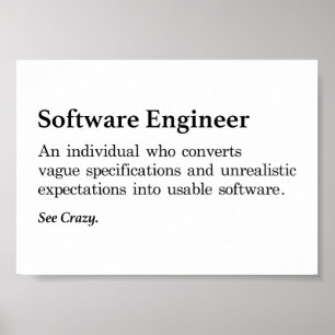 Poster Définition de l'ingénieur logiciel