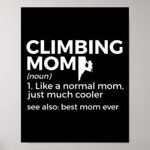 Poster Définition de Maman Grimpeuse Meilleure Maman Grim