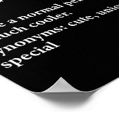 Poster Définition de prénom Zoé Drôle D (Coin)