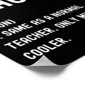 Poster Définition de professeur d'histoire Premier jour d (Coin)