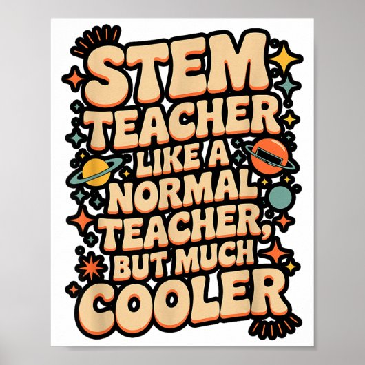 Poster Définition de professeur STEM drôle Science Math T (Devant)