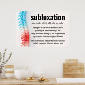 Poster Définition de subbluxation Chiropratique (Cuisine)