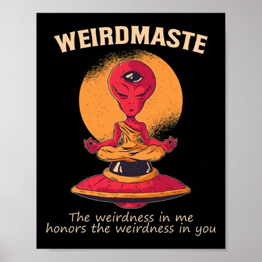 Poster Définition de Weirdmaste moine extraterrestre Ufo (Devant)