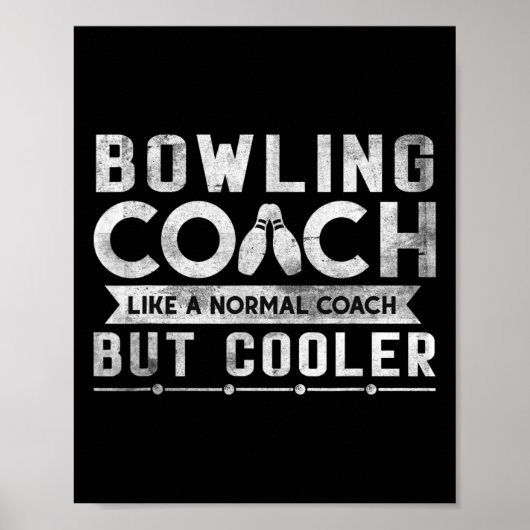 Poster Définition d'entraîneur de bowling drôle Entraîneu (Devant)