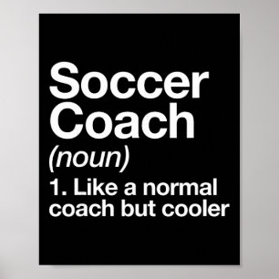 Poster Définition d'entraîneur de football École de sport