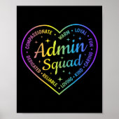 Poster Définition d'équipe d'administration Squad Admin É (Devant)