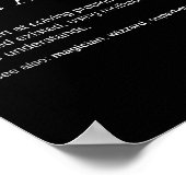 Poster Définition drôle d'analystes de données (Coin)