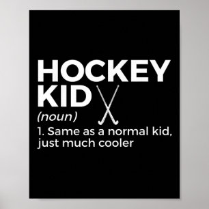 Poster Définition drôle d'enfant de hockey sur gazon