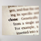 Poster Définition du clone (Devant)