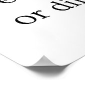 Poster Définition du courage - Force pour résister au dan (Coin)