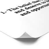 Poster définition du féminisme carré (Coin)