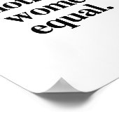 Poster Définition du féminisme - La notion radicale que l (Coin)