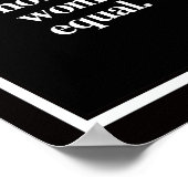 Poster Définition du féminisme - La notion radicale que l (Coin)