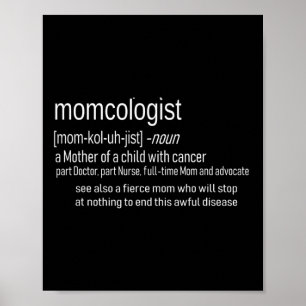 Poster Définition du MOMCOLOGUE de sensibilisation au can