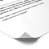 Poster Définition du poste d'athlète (Coin)