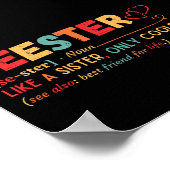 Poster Définition du serveur vintage (Coin)