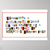 Poster Définition du travail d'équipe (Devant)