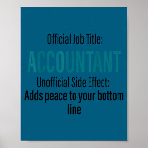 Poster Définition d'un comptable drôle bureau de comptabi