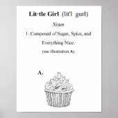 Poster Définition d'une petite fille (Devant)