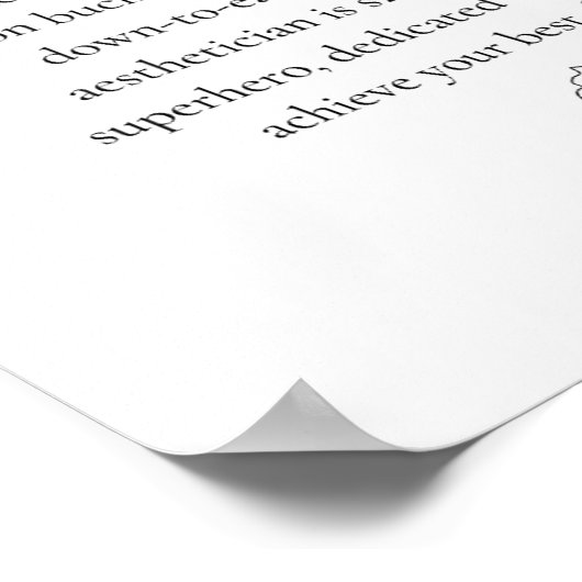 Poster Définition esthétique (Coin)