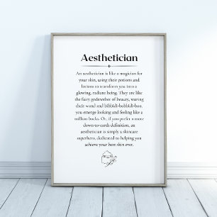 Poster Définition esthétique