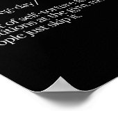 Poster Définition Jour De La Jambe Mens Couverture De Pom (Coin)